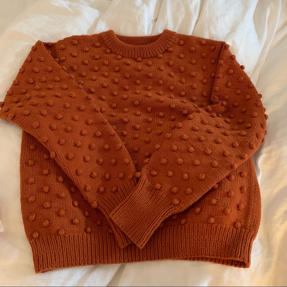 Misha & Puff crew neck popcorn sweater